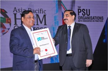GOA Ship Yard bags ASIA Pacific HRM Congress 2016 Award for Innovative HR Practices